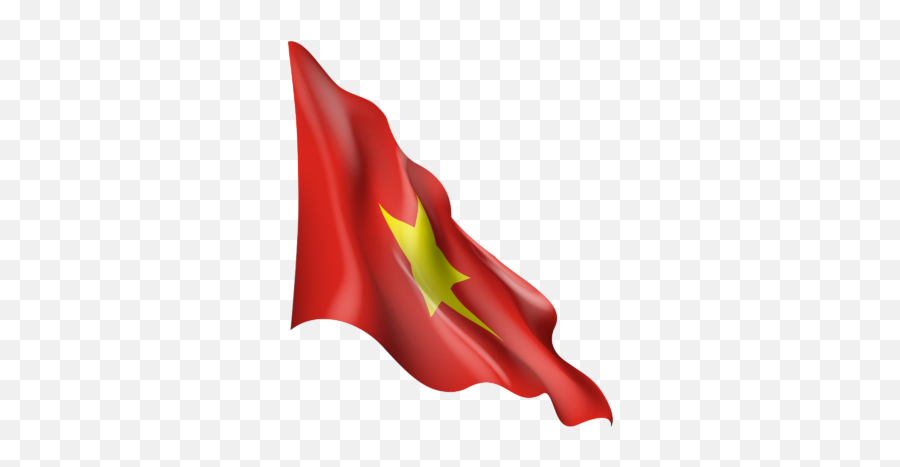 Waving Flag Of Vietnam - Vertical Png,Vietnam Flag Png