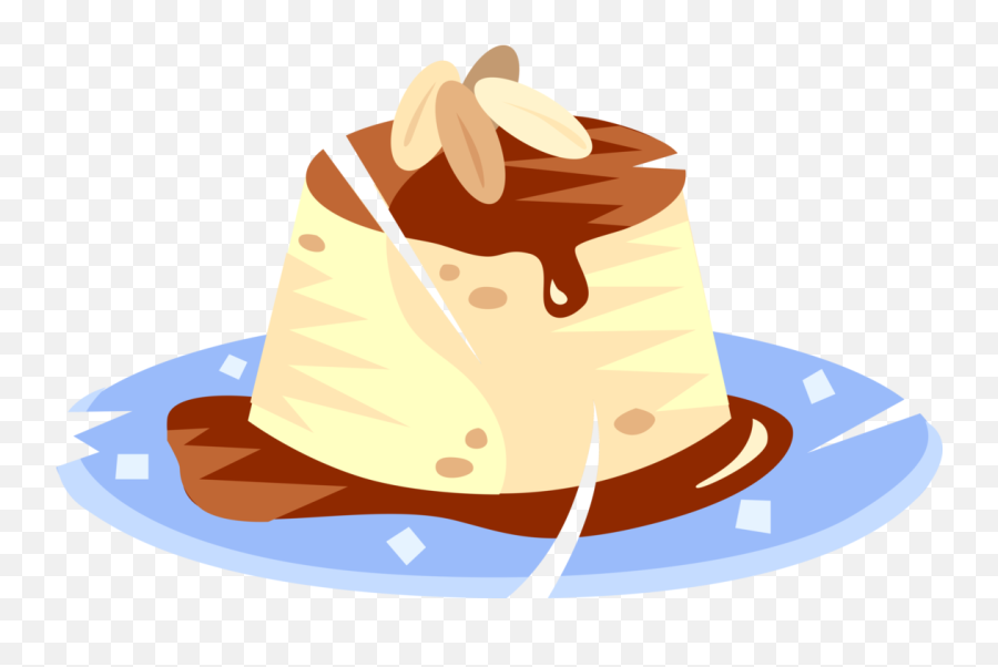 Vector Illustration Of Custard Pudding - Junk Food Png,Dessert Png