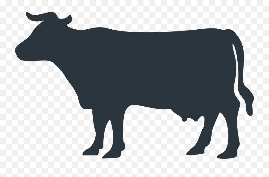Cow Vector - Farm Animal Silhouette Png,Cow Transparent