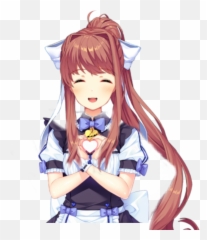 Monika Sticker - Ddlc Monika Sprites Png,Monika Transparent