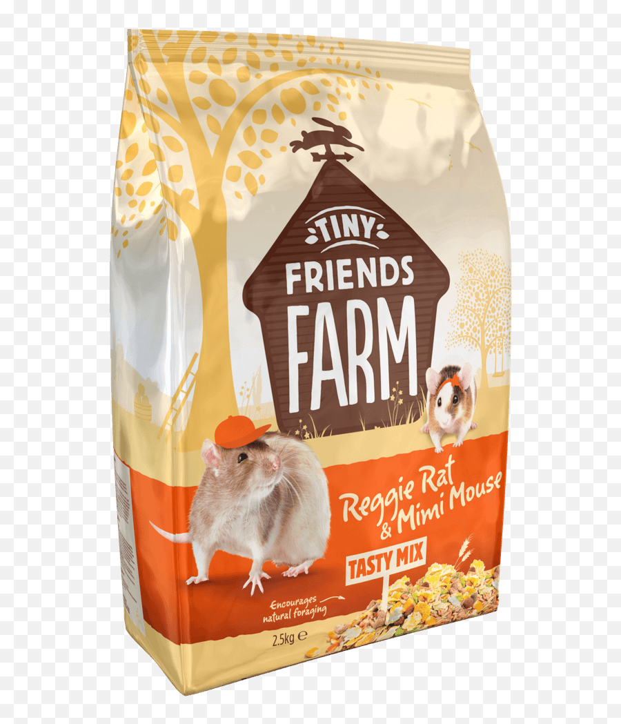 Rat Food Tasty Mix Supreme Petfoods - Supreme Tiny Friends Farm Reggie Rat Mimi Mouse Chippies Png,Mouse Rodent Icon