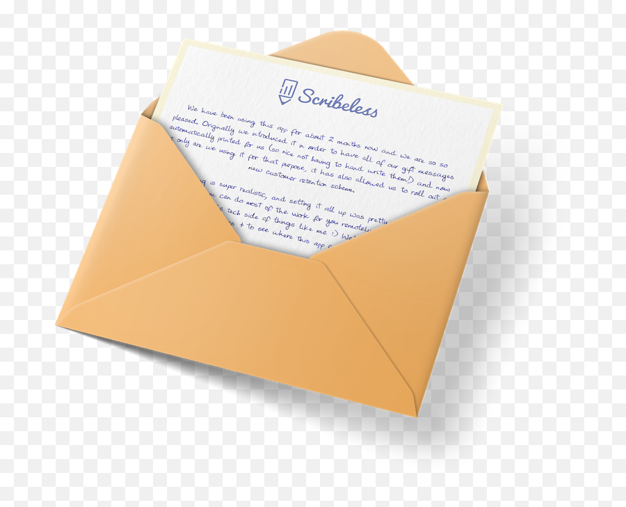 Handwritten Direct Mail Service - Horizontal Png,App With An Envelope Icon