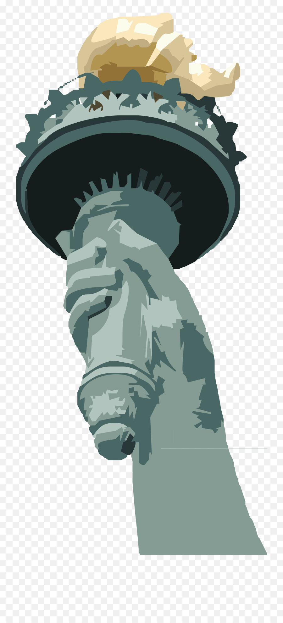 Download Hd Vector Torch Statue Liberty - Lady Liberty Torch Statue Of Liberty Png,Torch Png