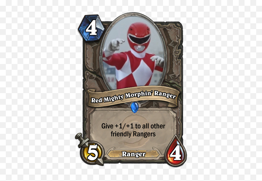 Mmpr - Red U2013 Power Rangers Hearthstone Set Druid Of The Talon Hearthstone Png,Red Power Ranger Png