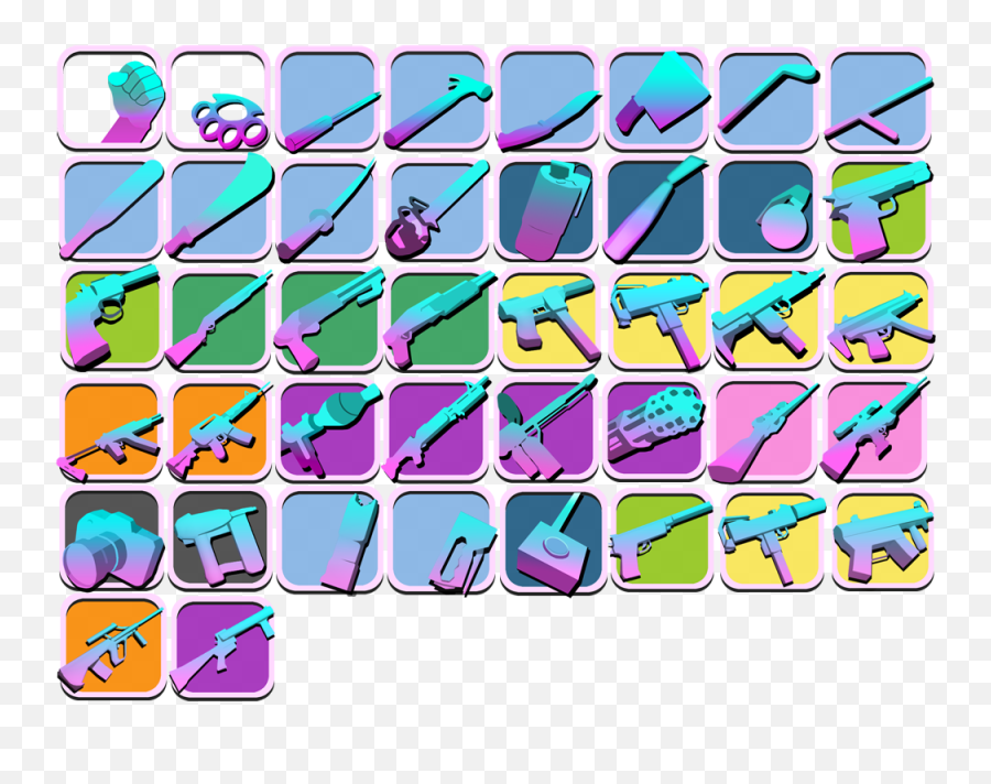 Gta Vc Styled Icons - Gta Vice City Weapon Icons Png,Modding Icon