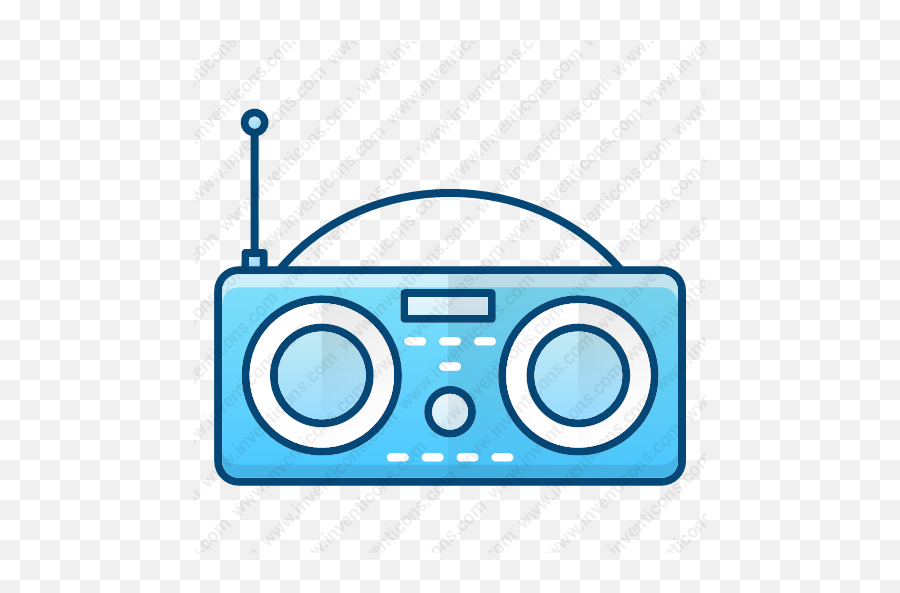 Download Radio Vector Icon Inventicons - Girly Png,Boom Box Icon
