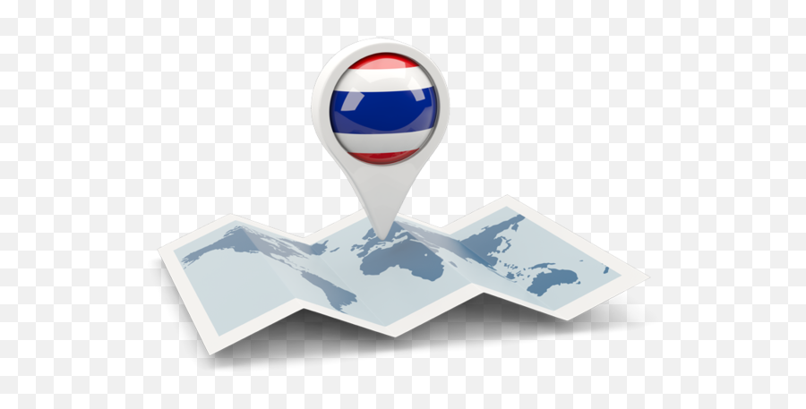 Round Pin With Map - Map Icon Thailand Png,Thai Flag Icon