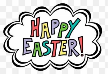 Download Excited Clipart Word Bubble - Happy Easter Transparent Background png