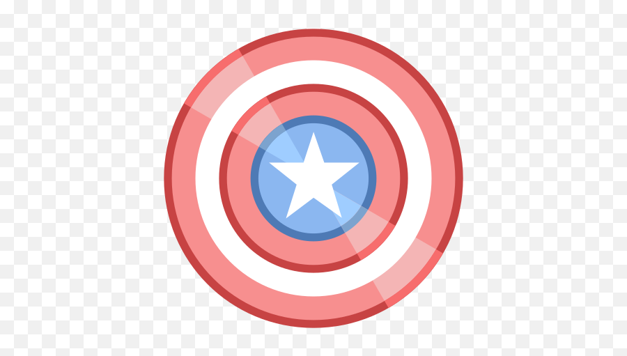 Captain America Icon In Office Style - Captain America Shield Clipart Png,Captain Icon