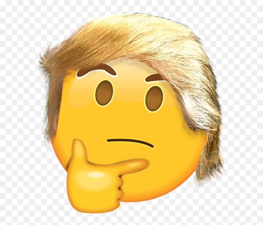 Trump Thonk - Transparent Thinking Face Emoji Png,Think Emoji Png