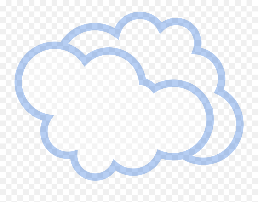 Transparent Cloud Clipart - Cloud Sticker Png,Cloud Clipart Transparent Background
