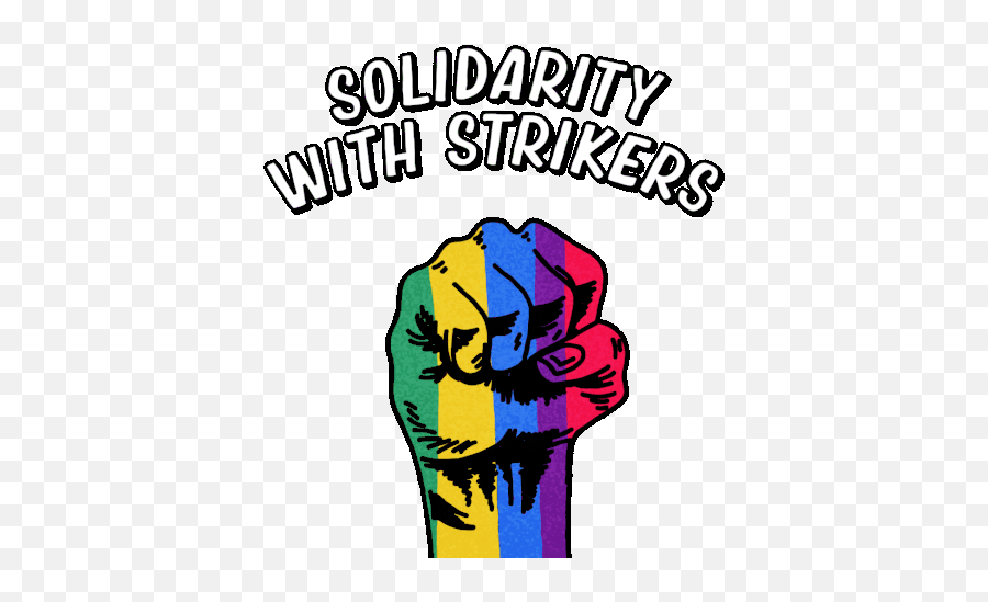 Ia Solidarity Iatse Sticker - Ia Solidarity Iatse Iatse Fist Png,Ia Tumblr Icon