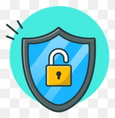 Best Premium Broken Firewall Illustration Download In Png - Security Sign Cartoon