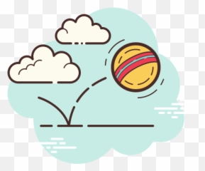 Bouncing Ball Icon Cloud Style - For Volleyball png
