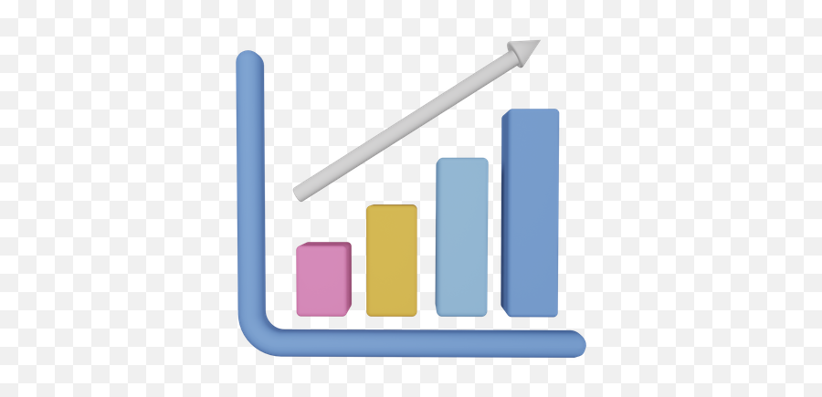 Premium Growth Chart 3d Illustration Download In Png Obj Or - Statistical Graphics,Growth Chart Icon