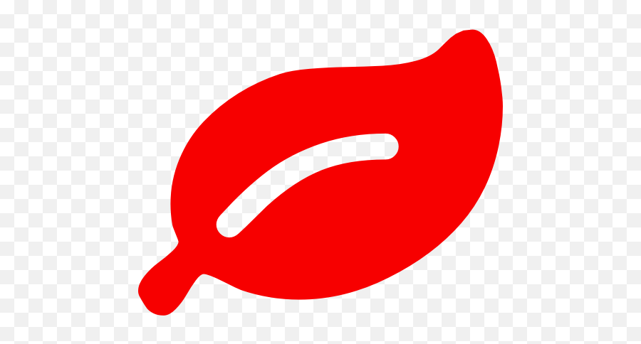 Red Leaf Symbol Png Icon - Symbol,Leaf Icon