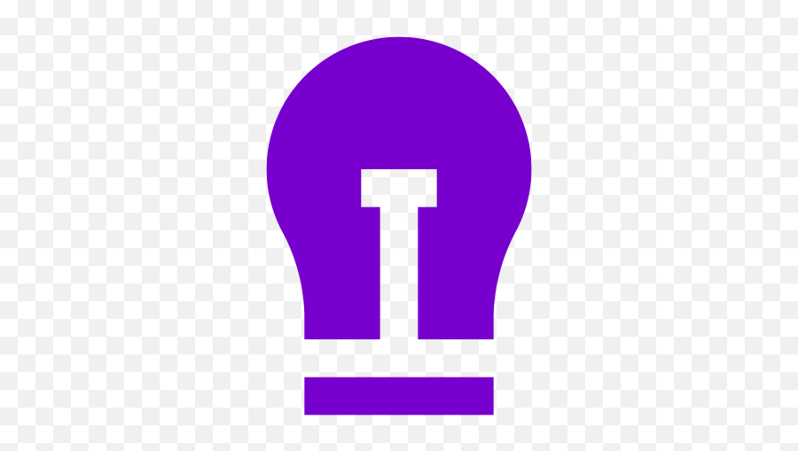Purple Light Bulb Icon - Lampara Led Luz Png,Led Bulb Icon