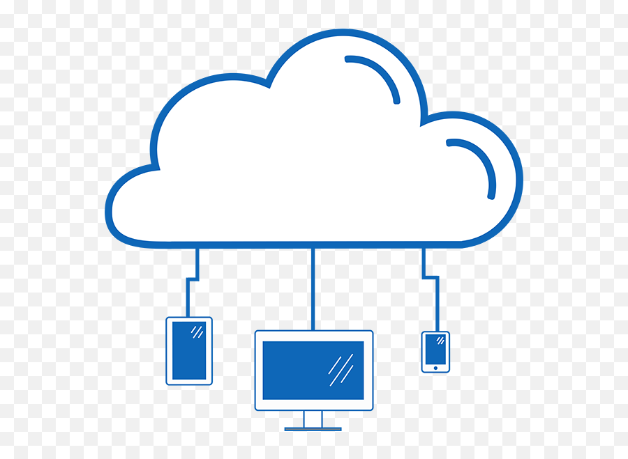 Cloud Computing Icon Illustration - Vertical Png,Cloud Computing Icon