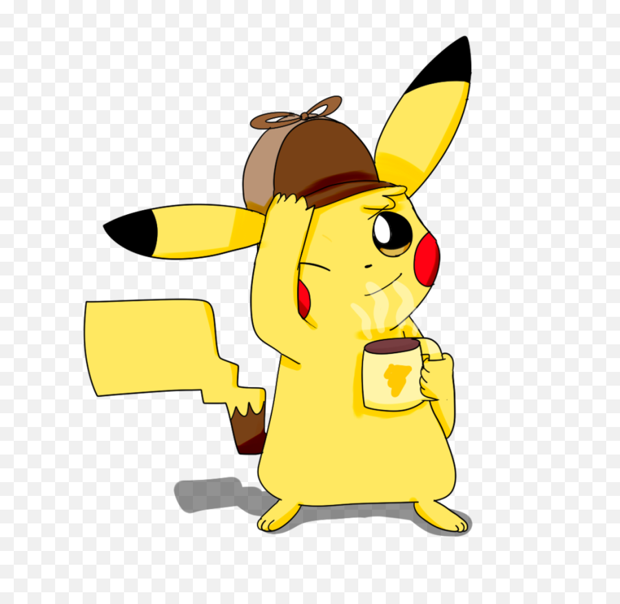 Png Detective Pikachu - Detective Pikachu Drawing Cute,Detective Pikachu Logo Png