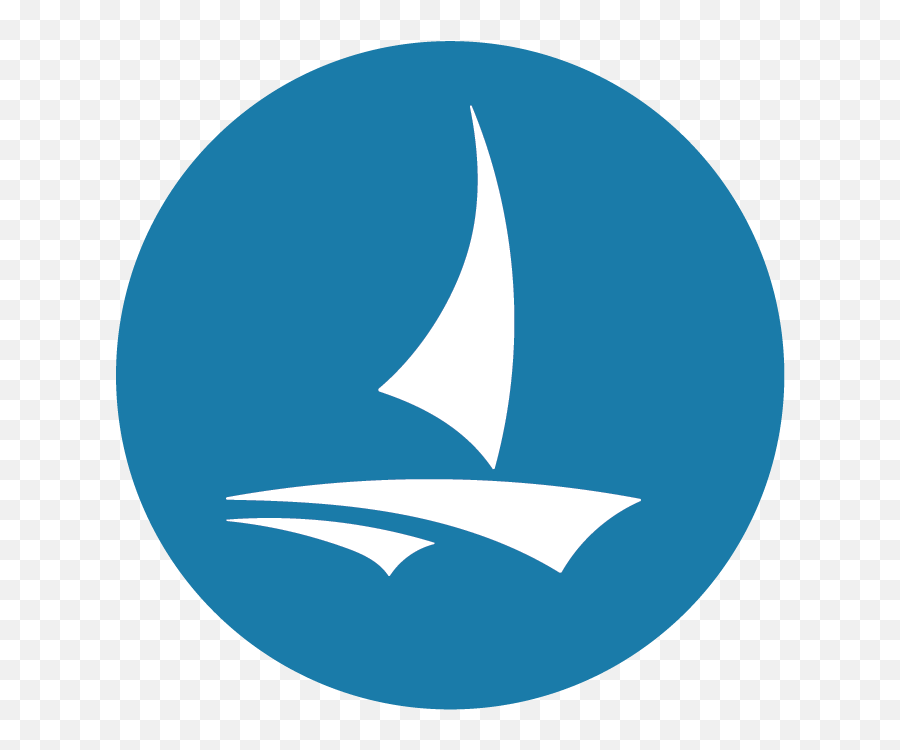 Sailboat City Logo Icon Circle Blue - Minneapolis Sailboat Logo Png,Sailboat Logo