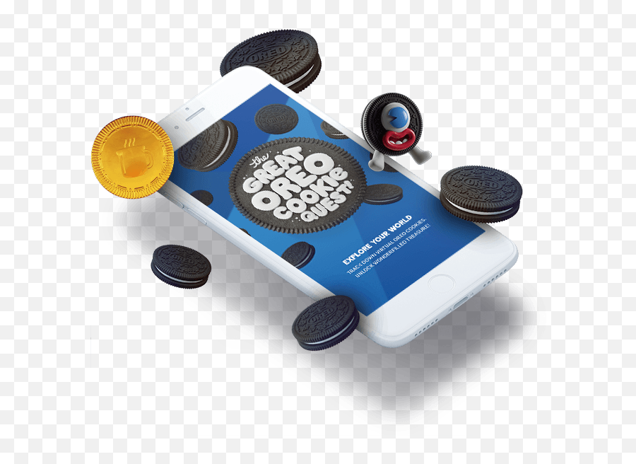 The Great Oreo Cookie Quest App Gravity Jack Portfolio - Oreo Cookie Quest Png,Oreo Transparent