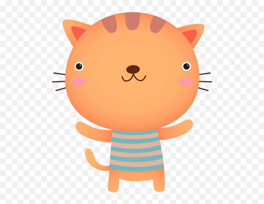 Download Hd Cute Baby Cat Cartoon - Cartoon Cute Cat Png,Cute Cat Png