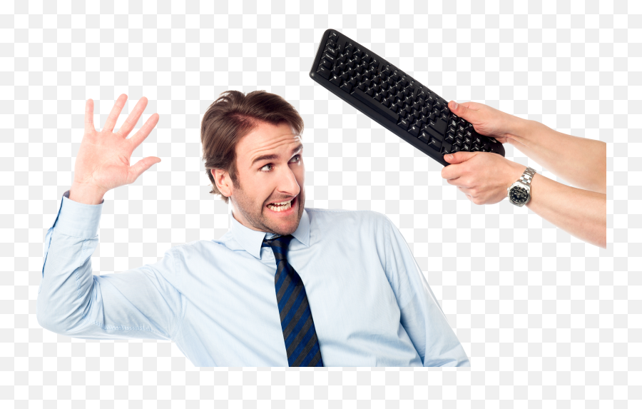 Download Funny Guy Png Image For Free - Getting Hit With A Keyboard,Funny Png