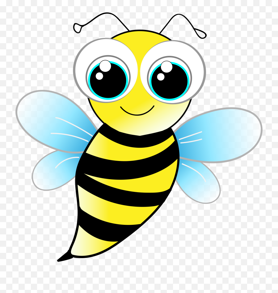 Bees Clipart Png 5 Image - Gambar Kartun Hewan Lebah,Bees Png