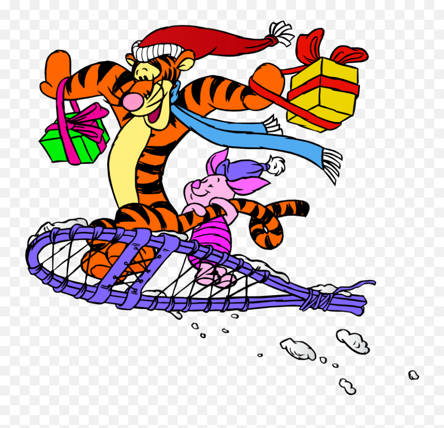 Download Hd Free Png Tigger And Piglet Christmas Images - Winnie The Pooh Christmas Png,Winnie The Pooh Transparent Background