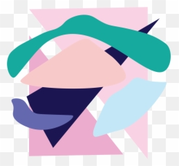 Abstract Shapes Design Color Geometry - Aesthetic Png