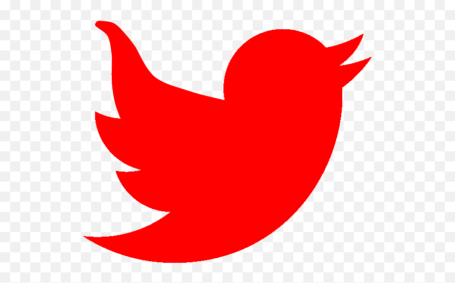 Red Twitter Logos - Facebook Twitter Gmail Icons Png,White Twitter Logo Png