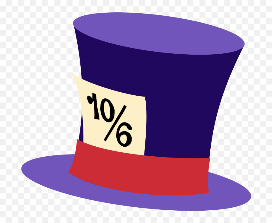 Mad Hatter Hat Png - Mad Hatter Hat Clipart,Mad Hatter Hat Png