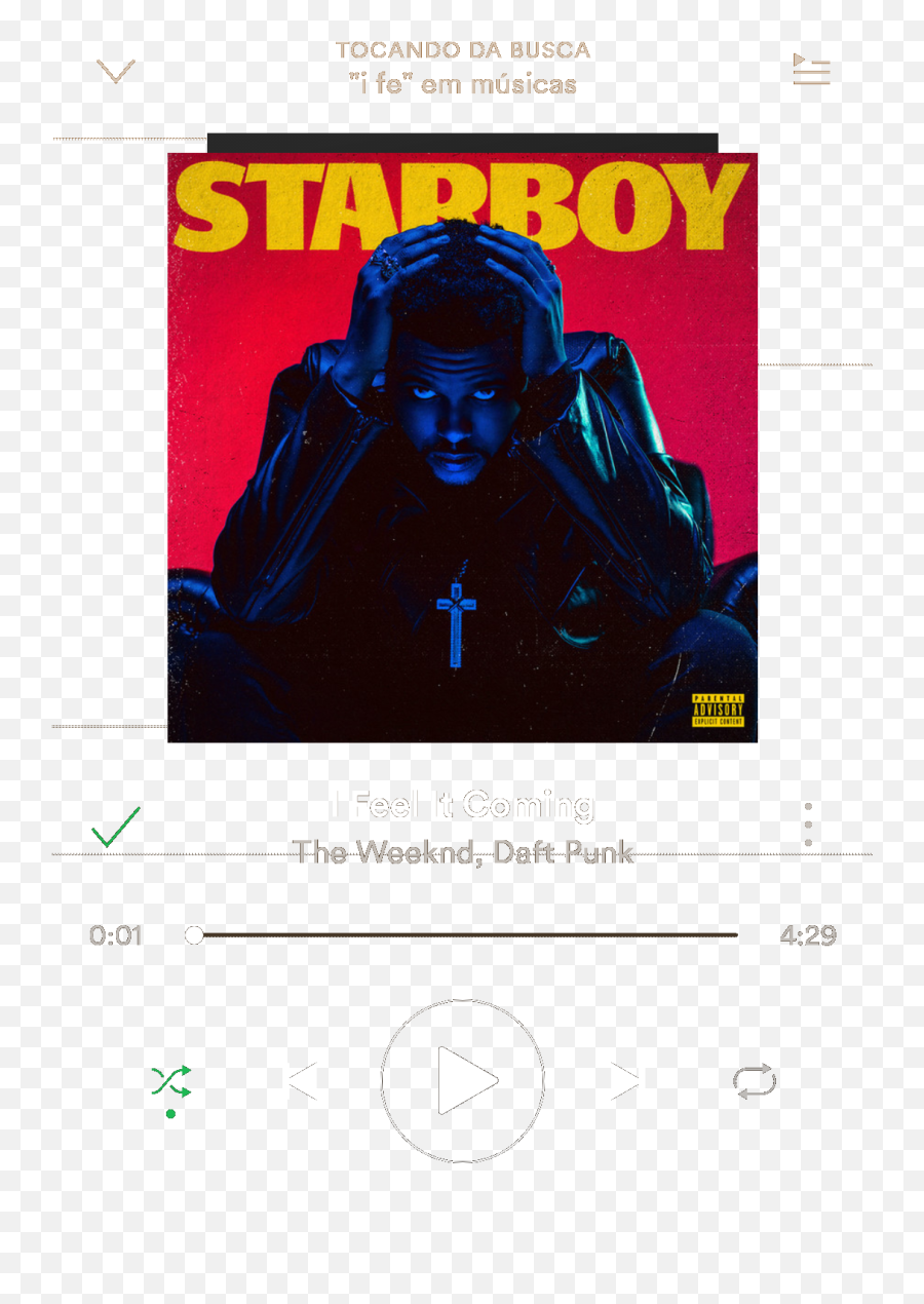 Download Transparent Spotify The Weeknd I Feel It Coming Now - Screenshot Png,Parental Advisory Sticker Png