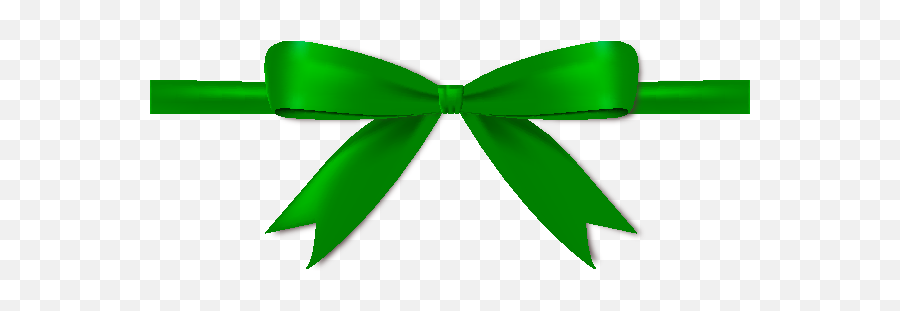 Dark Green Ribbon Png - Green Thin Bow Clipart Png,Green Ribbon Png