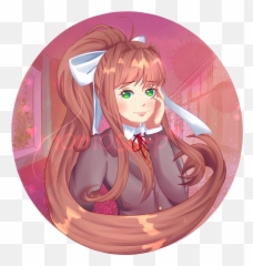 Download Hd Monika Just Doki - Doki Doki Literature Png,Monika Png
