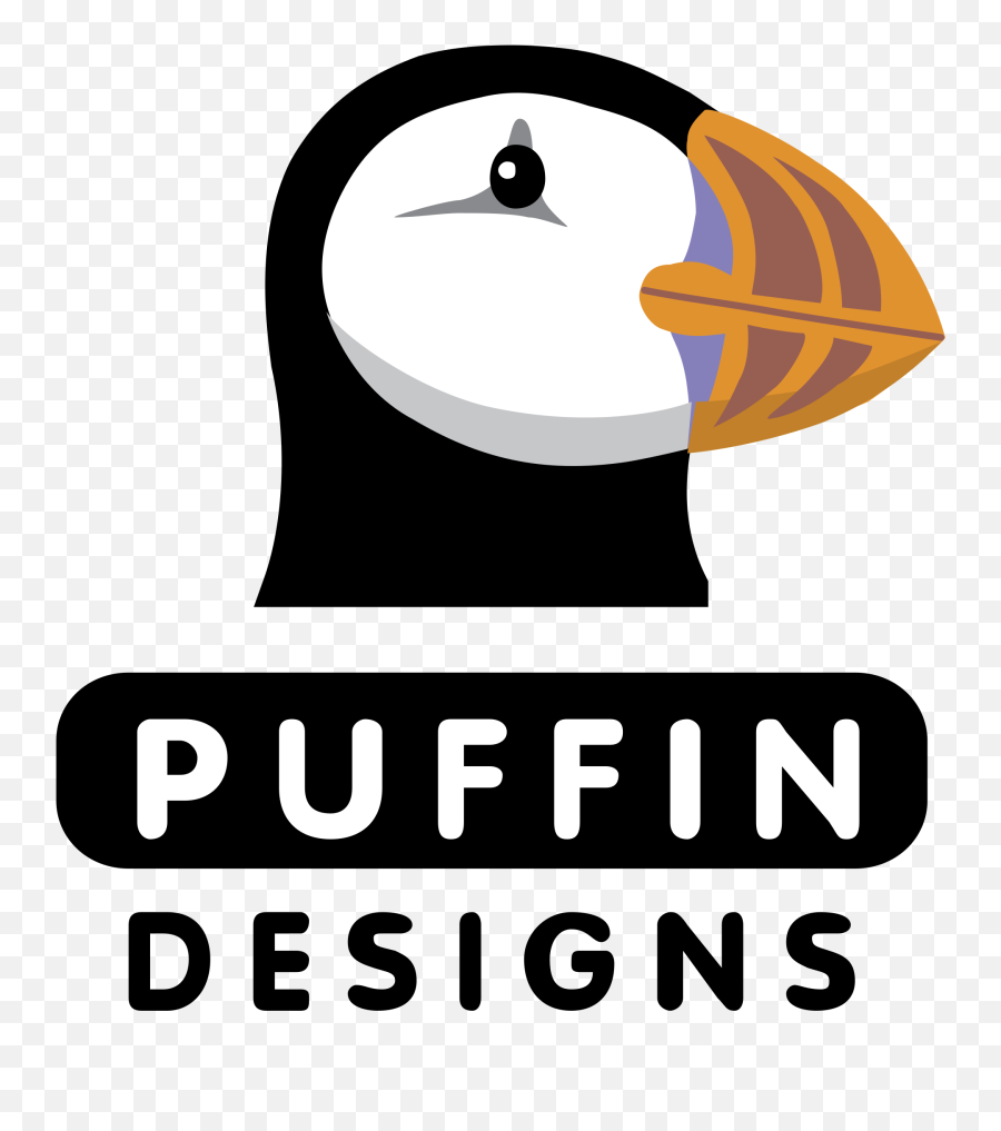 Puffin Designs Logo Png Transparent - Cartoon,Puffin Png