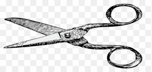 Scissors Cut Office Stationery - Png