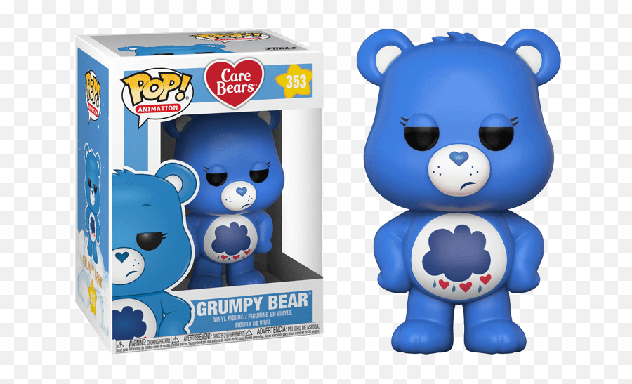 Download Grumpy Bear - Funko Care Bear Grumpy Png Image With Care Bear Pop Figures,Grumpy Png