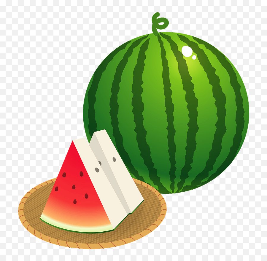 Watermelon - Whole And Wedges Clipart Free Download Melancia Desenho Png,Watermelon Transparent