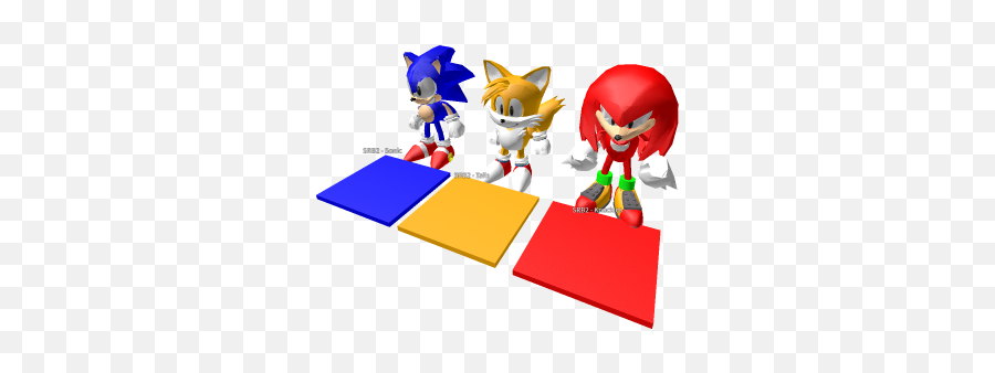 Srb2 Sonictails And Knuckles - Roblox Cartoon Png,And Knuckles Png