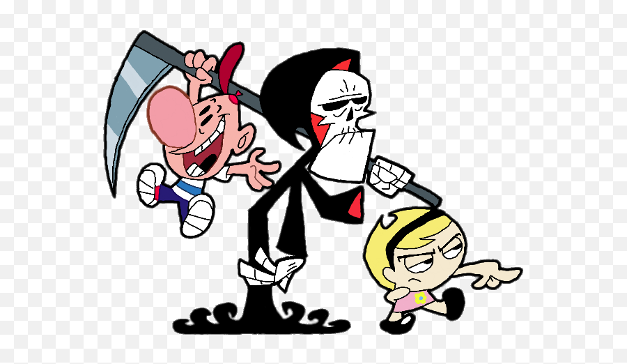 Billy Holding - Grim Adventures Of Billy And Mandy Png,Scythe Png
