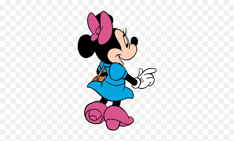 Minnie Mouse Clip Art 3 Disney Galore - Minnie Mouse Blue Clipart Png,Minnie Mouse Pink Png