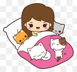 Cat Scratch Png - Bed Full Of Kitties Kawaii Cat Lady Happy,Scratch Cat Png