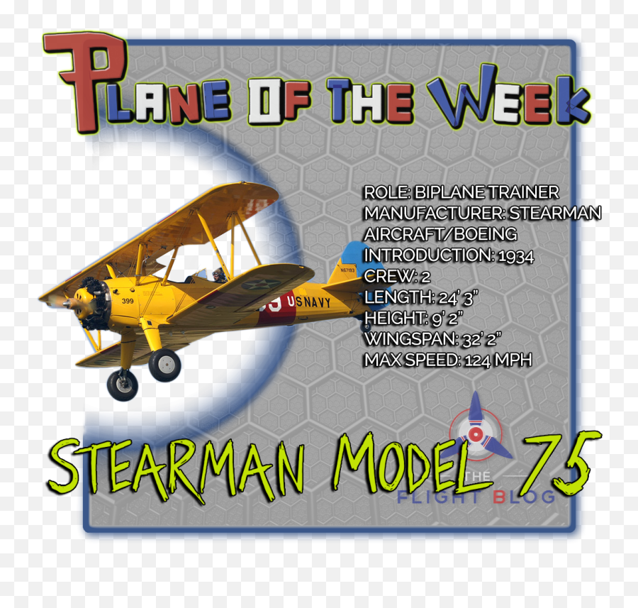 Plane Of The Week Boeing - Stearman Model 75 Aviation Oil Boeing Stearman Png,Biplane Png