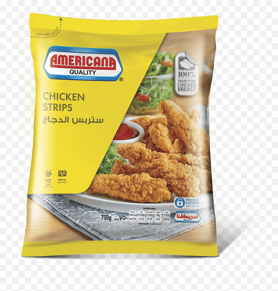 Chicken Strips - 750g Americana Foods Chicken Strips Americana Png,Chicken Tenders Png