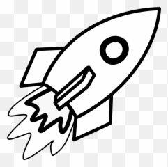 Clipart Of Launch Hip And Rocket - Art Colouring Worksheet For Ukg png