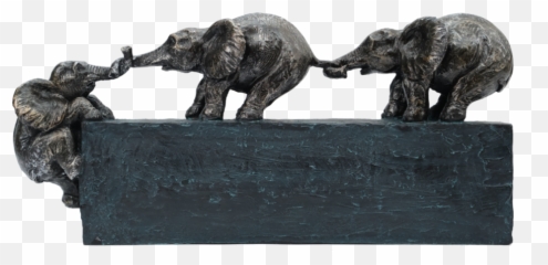 Sculptures U2013 Bentleys House Of Gifts - Elephant Family Ties Sculpture Png,Greek Bust Png