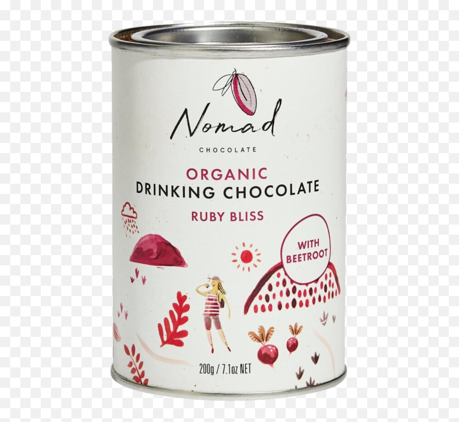 Organic Ruby Bliss Drinking Chocolate - Vegan Nomad Chocolate Nomad Chocolate Png,Hot Chocolate Transparent