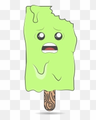 Cute Melting Cartoon Popsicles - Cartoon Png,Popsicles Png