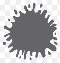 Droplet Paint Splash Silhouette - Huella De Perro Color Png,3d Paint Splash Png